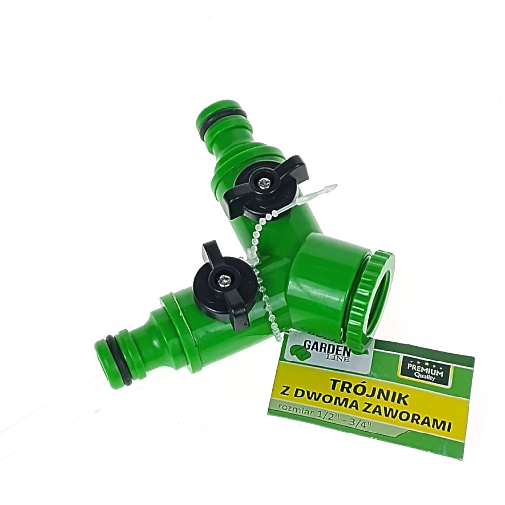 T plastic watering pipe with two