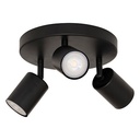 [205980A ZEN12] Plafonnier x3 metal Vico nr d20 noir
