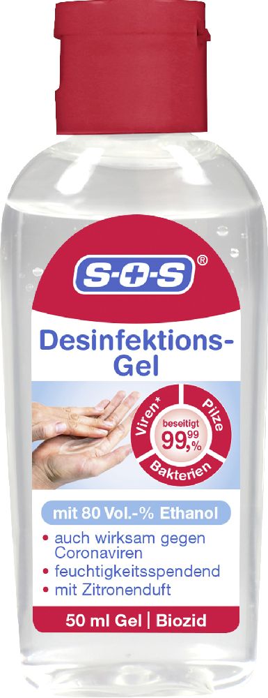 SOS Gel desinfectant flacon de 50 ml