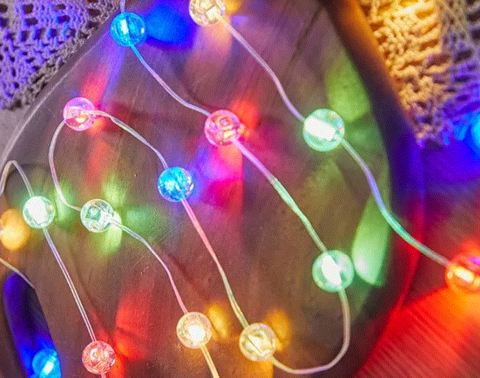 [T-Z05-RGB] Pearl garland 22m RGB (Red-Vert-Bleu) 200led