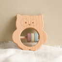 [YY-013/2] 100% natural beech wood sound owl rattle