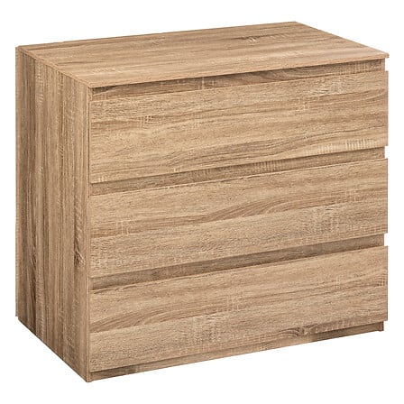 Dolo beige natural 3-drawer chest of drawers