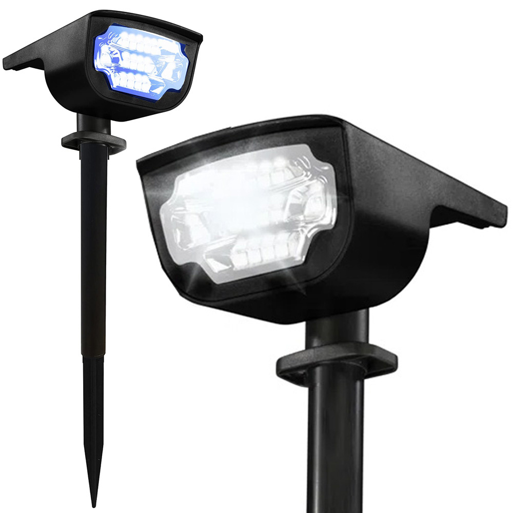 Hammered solar projector garden lamp LED colors