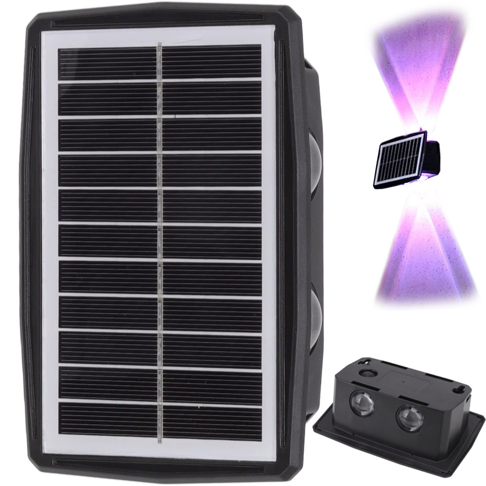 Lampe de façade solaire LED avec capteur