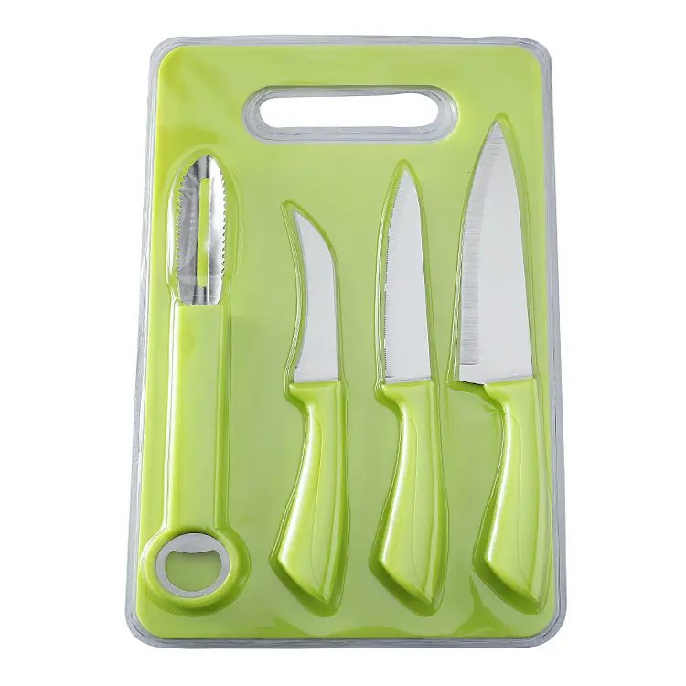 Kit de 3 couteaux éplucheur, zesteur et de sa planche à  découper 5 K 07