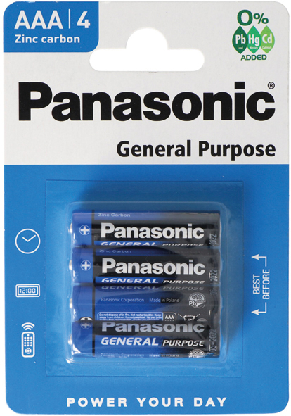 Batterie Panasonic AAA 4 Pack
