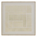 [210484 ZEN16] printed canvas / cad / fl idrissa 58x58, beige painting