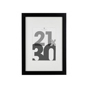 [121157A ZEN16] Eva black photo frame 21x30
