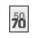 [121161A ZEN16] Eva black photo frame 50x70