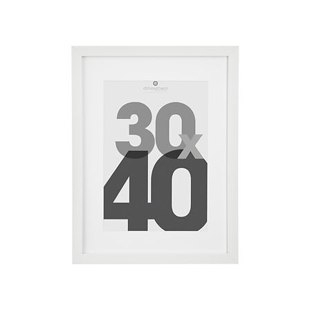 Cadre photo blanc Eva 30x40