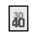 [121158A ZEN16] Eva black photo frame 30x40