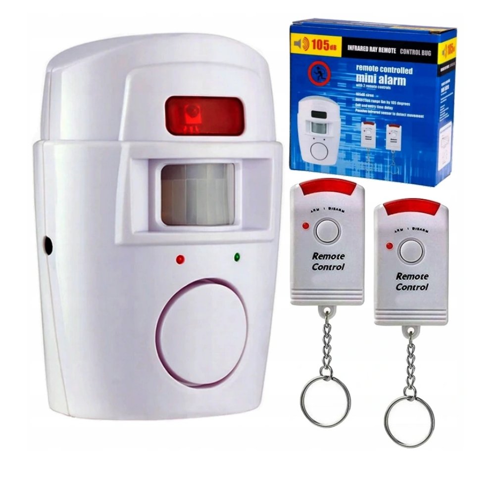 Wireless alarm motion detector 105db + 2 t