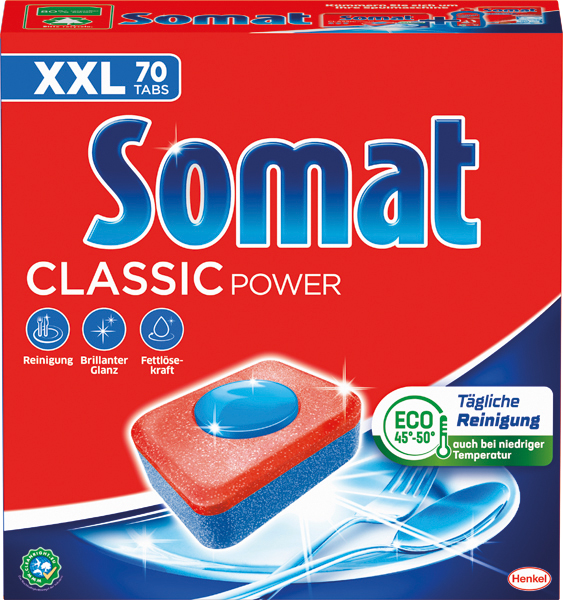 SOMAT Dishwasher Cleaning Tablets 70 XXL Tabs