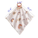 Rainbow cotton bib