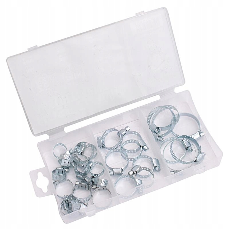 A set of screw clamps for pipes