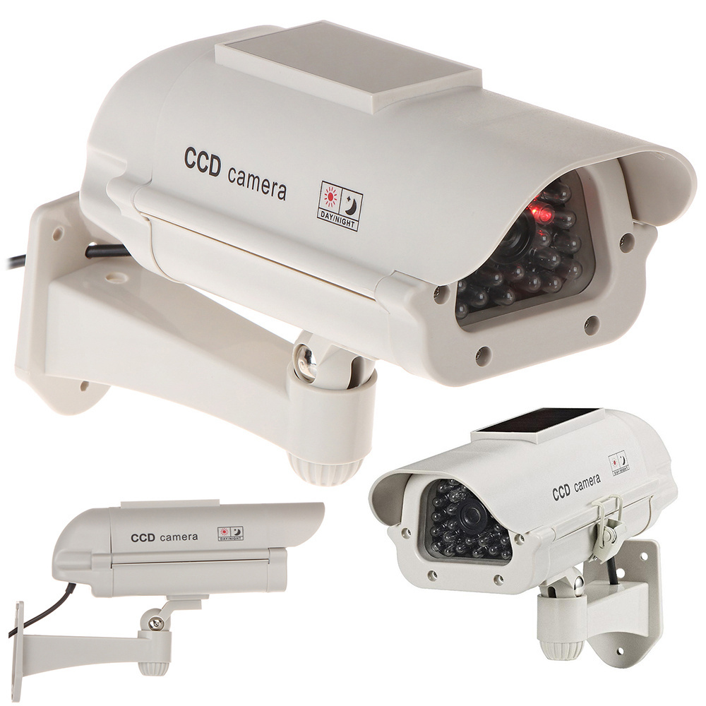 Dummy solar camera, flashing LED camera