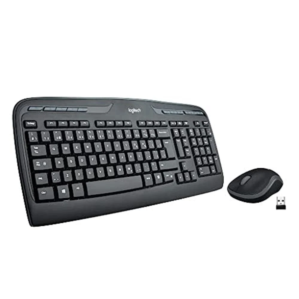 Logitech Wireless Desktop MK320 — Azerty Keyboard + Wireless Mouse