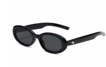 (3 - 2117) Sunglasses in black acetate. Cat 3. Strong light. THIS