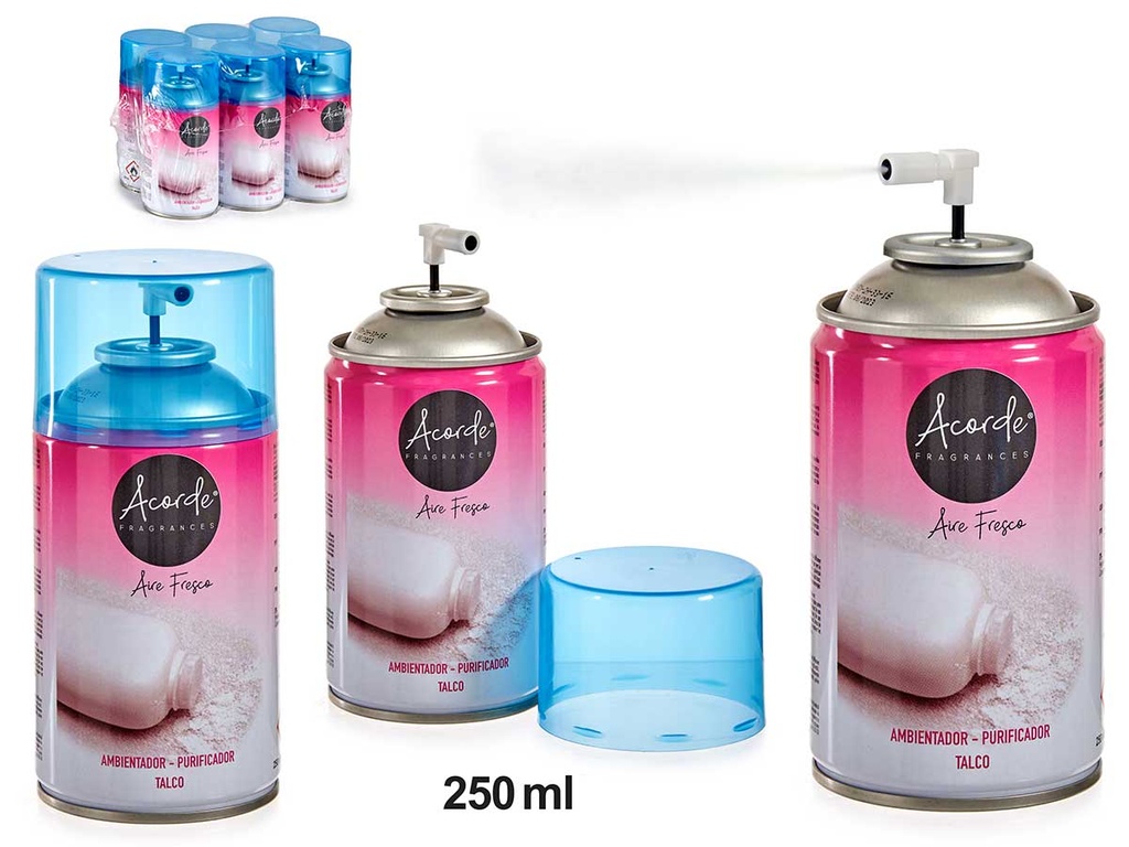 Recharge pour désodorisant en aérosol Talco 250ml 