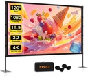 Outdoor projector screen with support 120 inches
