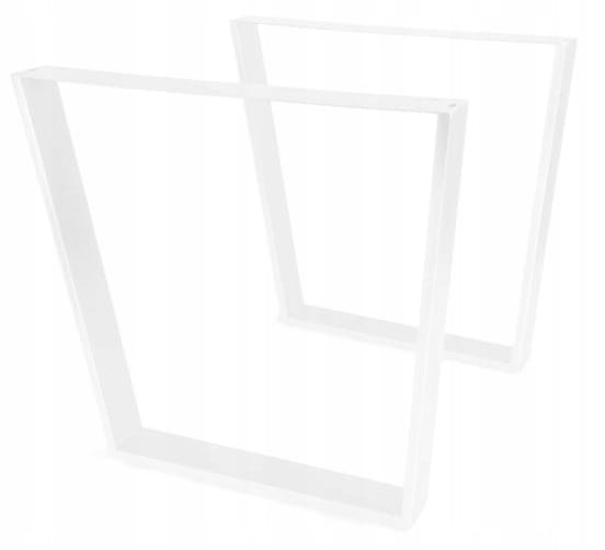 Pieds trapese pour table / bureau – 780 × 730 mm Blanc
