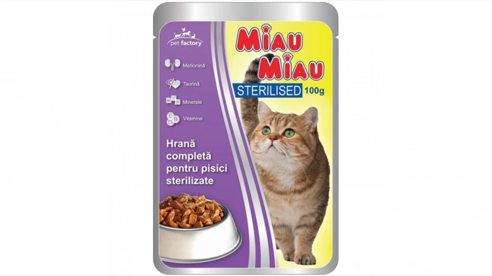 Miau Miau Wet cat food 100 g – Chicken