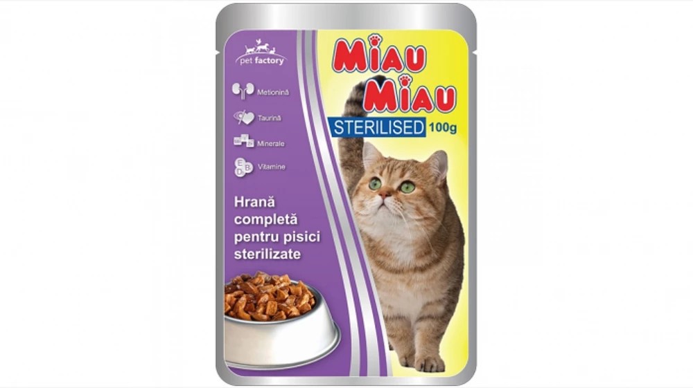 Miau Miau Wet cat food 100 g – Chicken