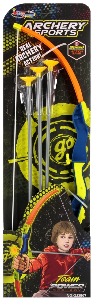 Bow with accessories 17x58 cm blister