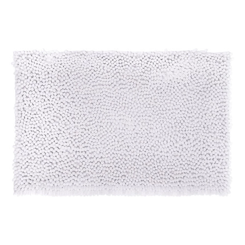 Maxi chenille rug 50x80 cm, white