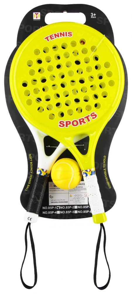 Beach rackets with accessories 25x43x6 cm blister