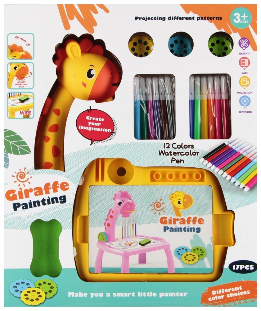 Girafe Peinture Box avec accessoires – 30x36 cm +3