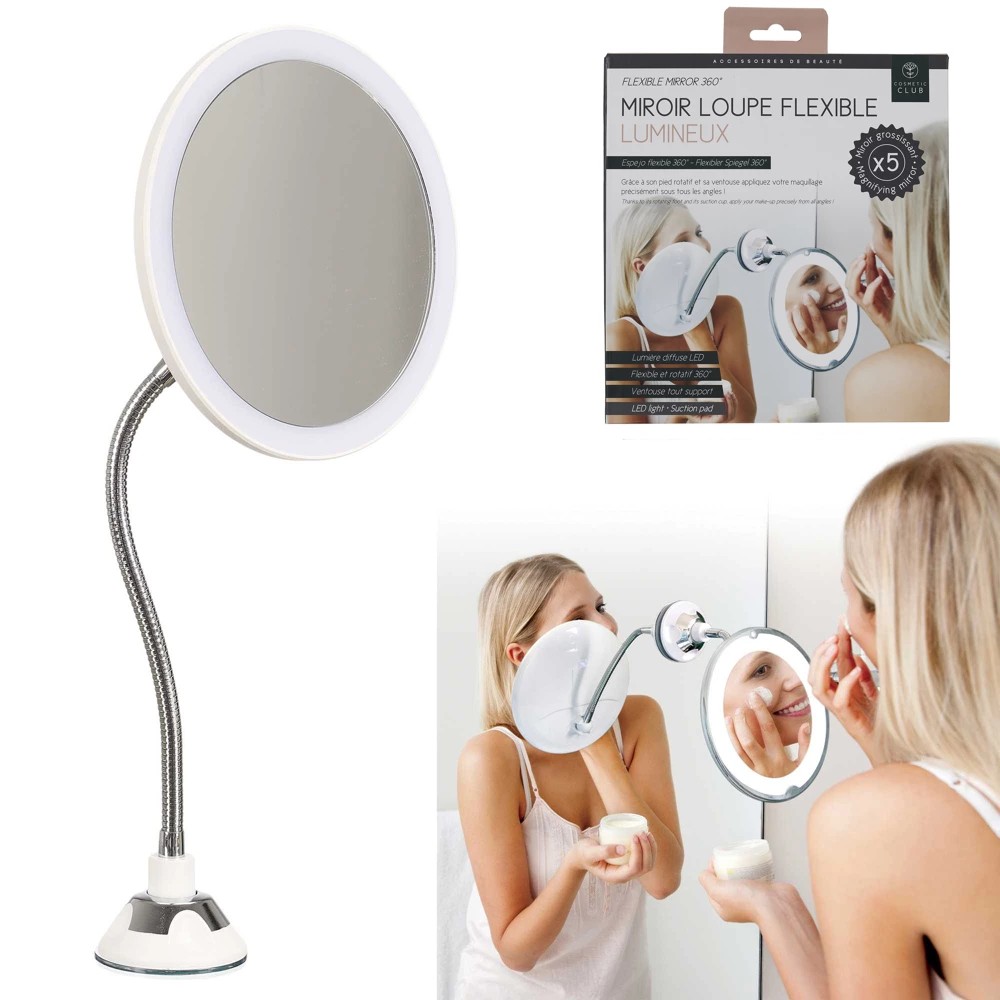Miroir LED flexible x5