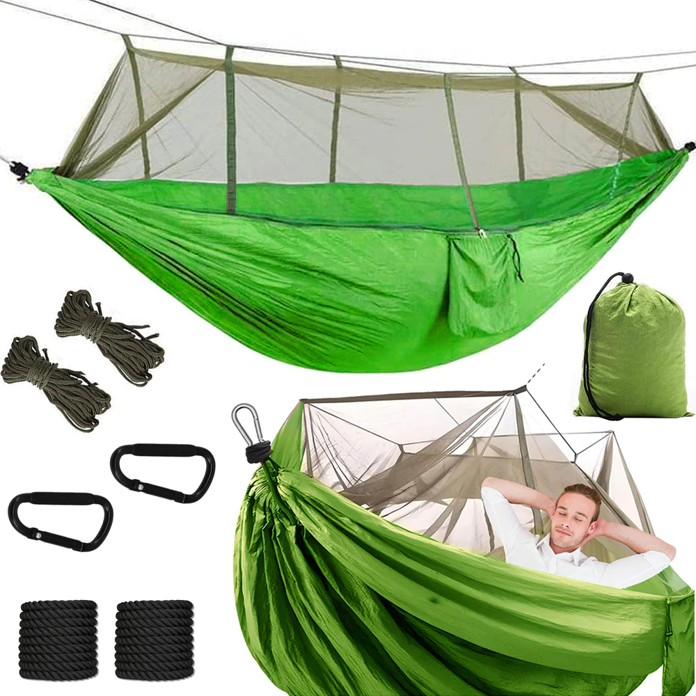 Hammock with mosquito net and travel hanging cover