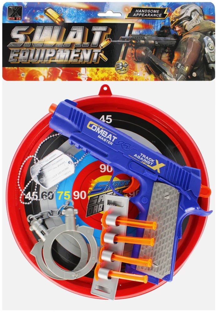 Police set with accessories and shield 27x36 cm
