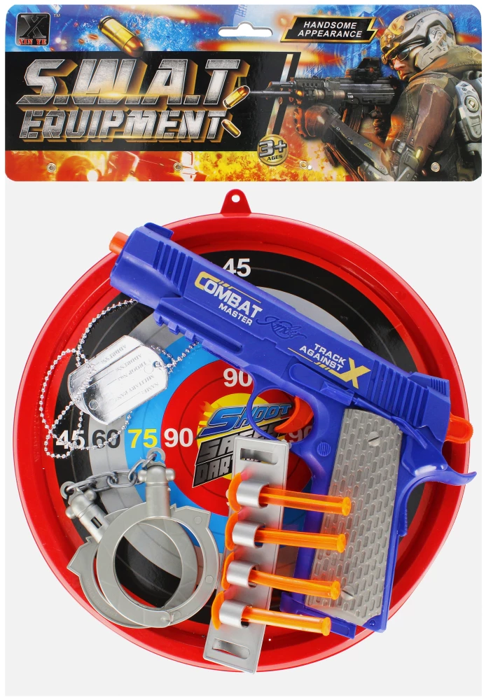 Set police avec accessoires et bouclier 27x36 cm 
