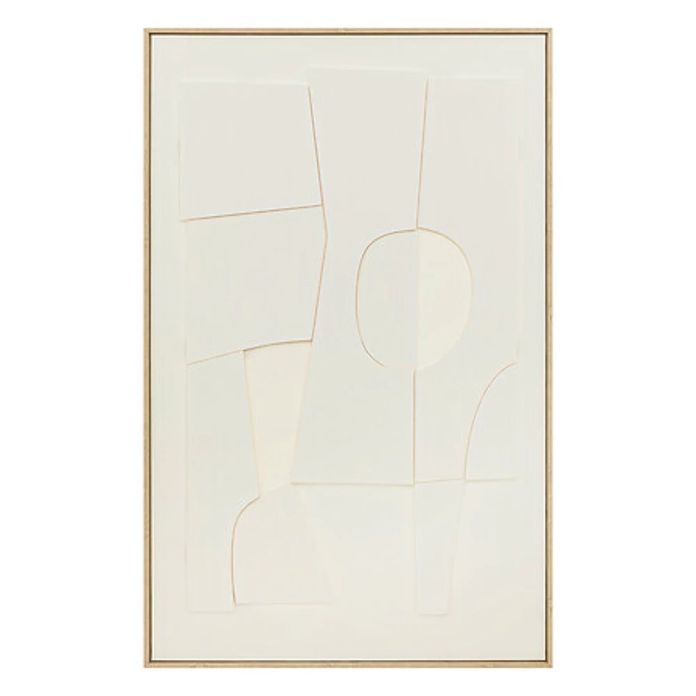 Decoration murale 3D Yelena 116x75 cm – blanc chaud