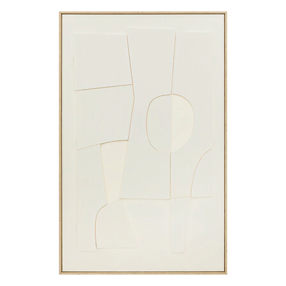 Decoration murale 3D Yelena 116x75 cm – blanc chaud