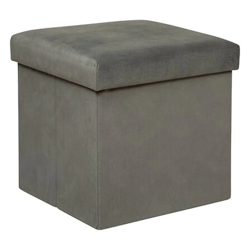 Pouf pliable Lilou gris
