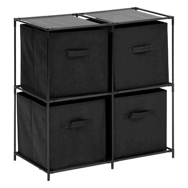  Etageres + 4 boîtes EG Mix – noir