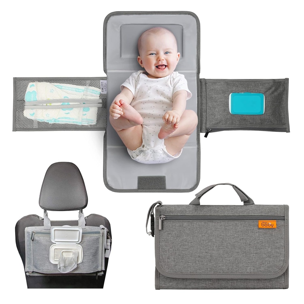 KOPI BABY Portable changing mat with wipes pocket