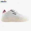 [SOPF1090_WHITEBURGANDY41] Ellesse Men's Sneaker WHITE BURGUNDY Border (41)