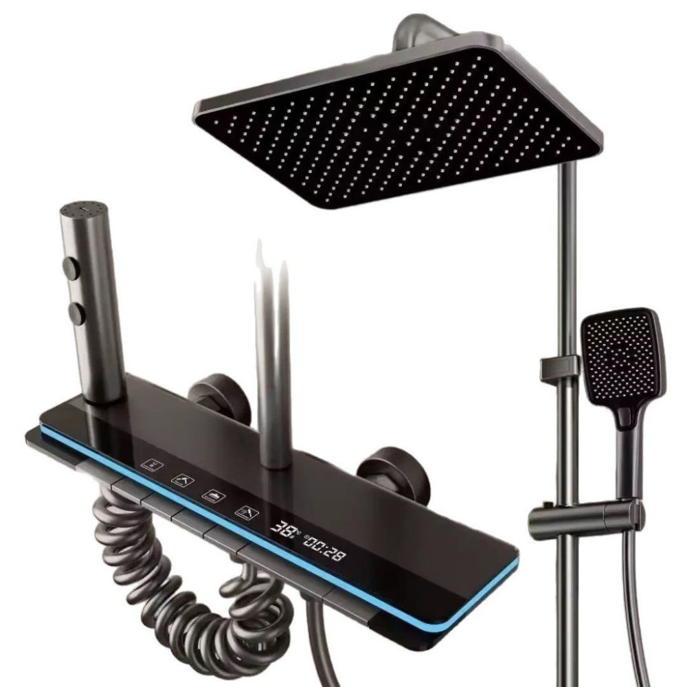 Système de douche intelligent haut de gamme avec affichage LED