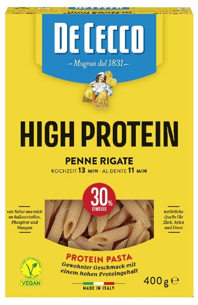 De Cecco Penne protéinées, 400 g