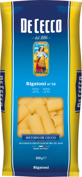 De Cecco Rigatoni n°24, sachet 500 g