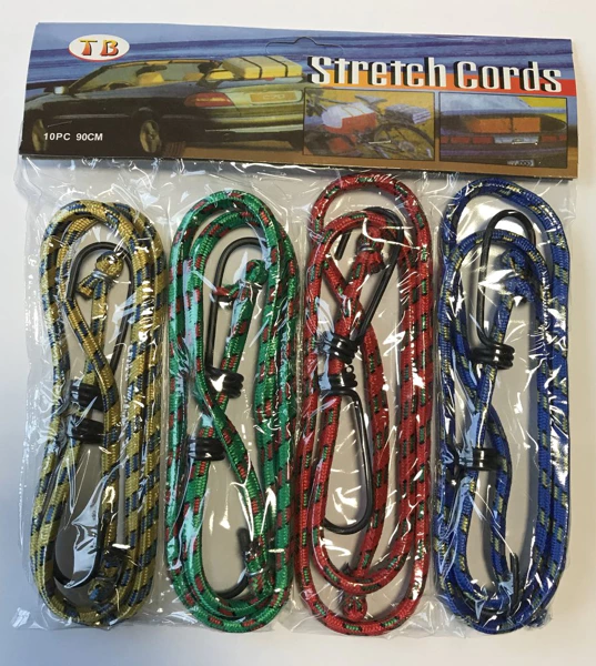 Rubber luggage rope 90 cm, 4 pcs