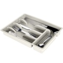 [229048-P ZEN35] Insert tiroir à couverts gris cendré 36 x 25 cm