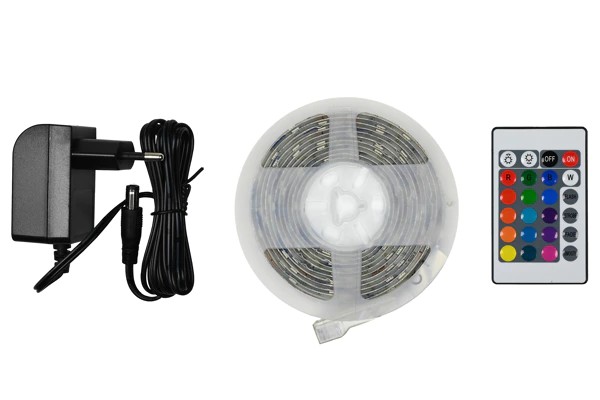 Flexible color LED strip 3 m