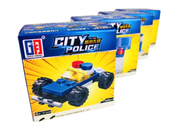 Blocs de construction police – 7 x 7 x 4,5 cm