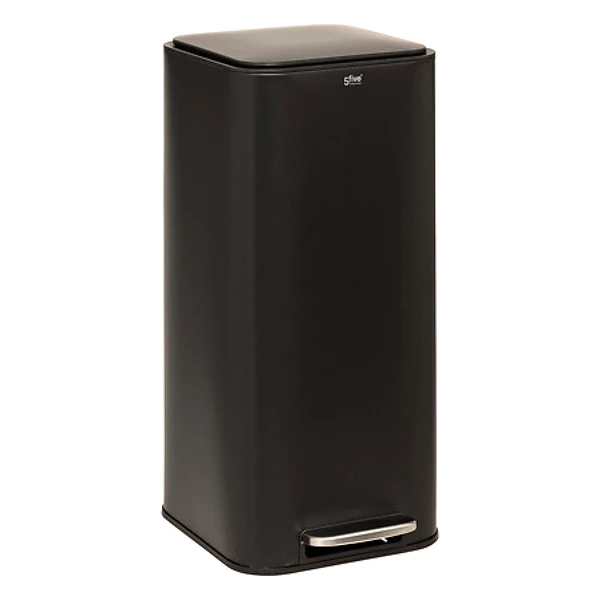 Metal trash can 30l Delta black