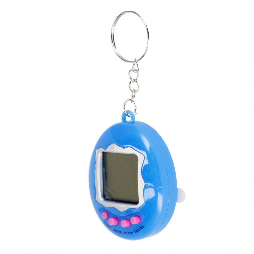 Electronic gaming egg key ring 10x15x2 cm